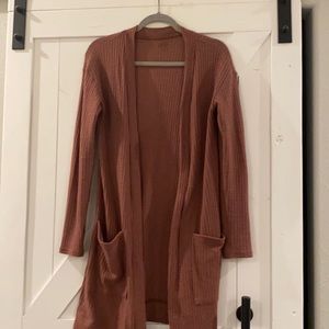 Waffle knit cardigan size small